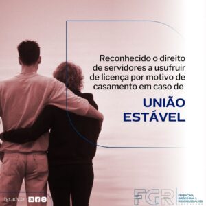 servidores a usufruir de licença por motivo de casamento em caso de união estável