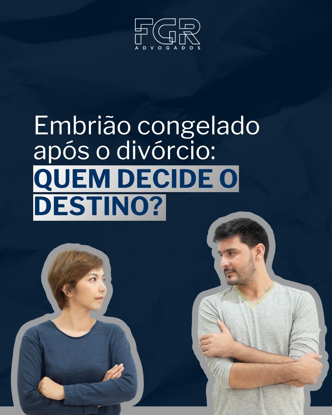 Embriões congelados após o divórcio